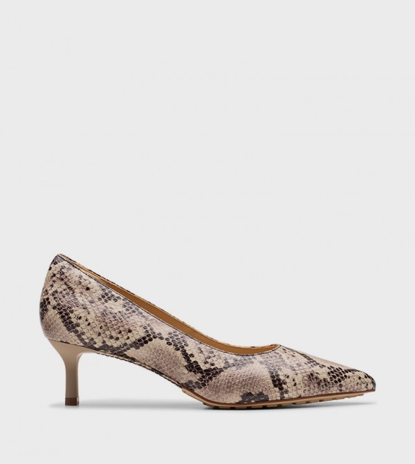 Adela Snakeskin Pumps