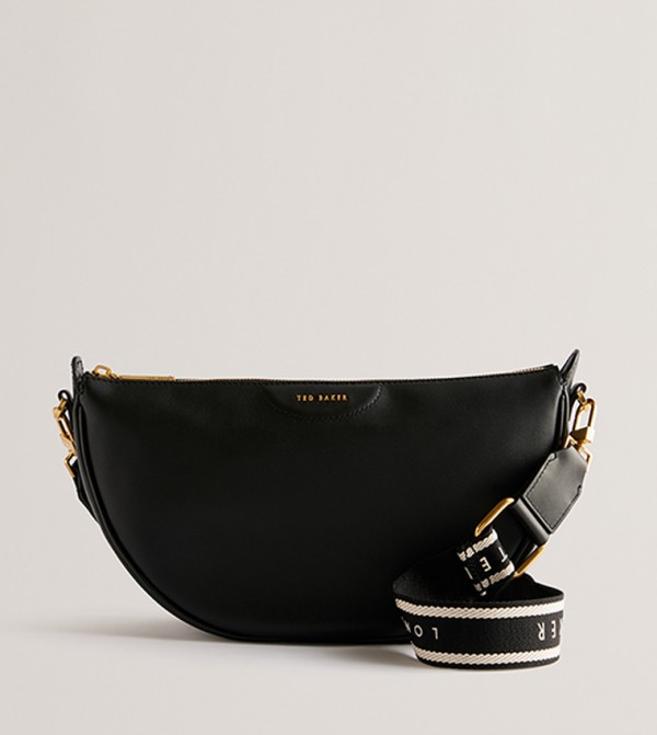 ESSINA Textured Leather Crossbody Bag