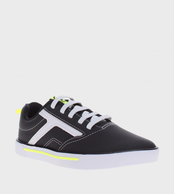 Round Toe Lace-Up Sneakers