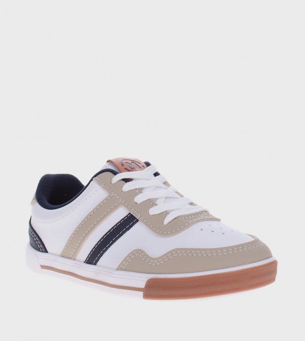 Round Toe Lace-Up Sneakers