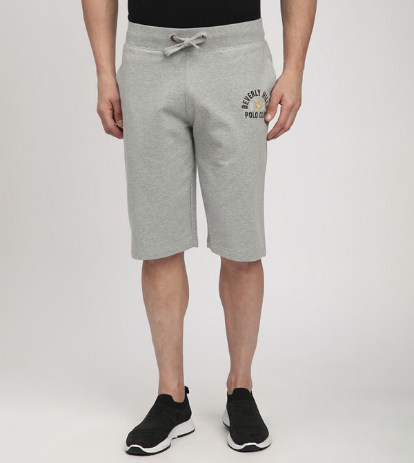 Logo Embroidered Knitted Shorts