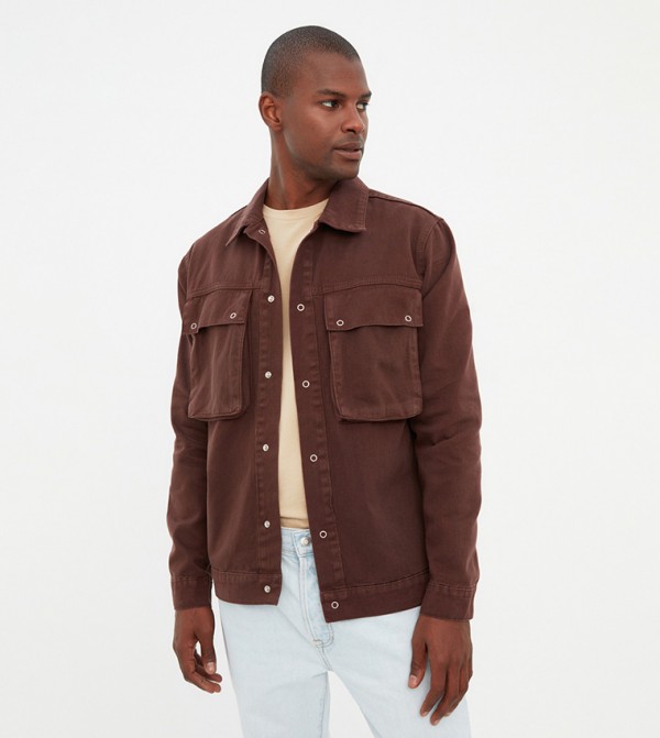 Relaxed Utility Shirt Jacket