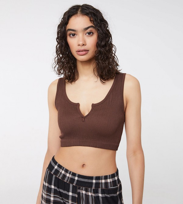 Seamless Ribbed Lounge Tank Top