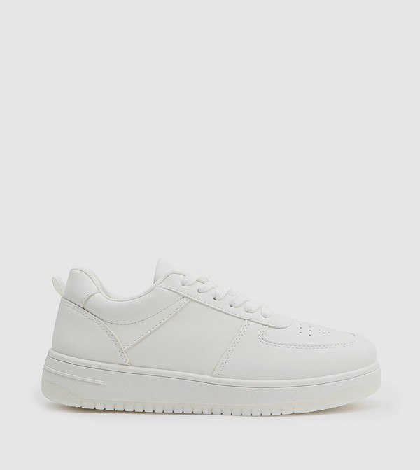 Buy Ardene White Perforated Sneakers In White | 6thStreet Saudi Arabia