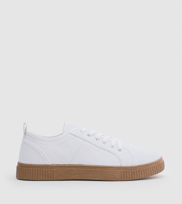 Buy Ardene Classic Canvas Sneakers In White | 6thStreet Bahrain