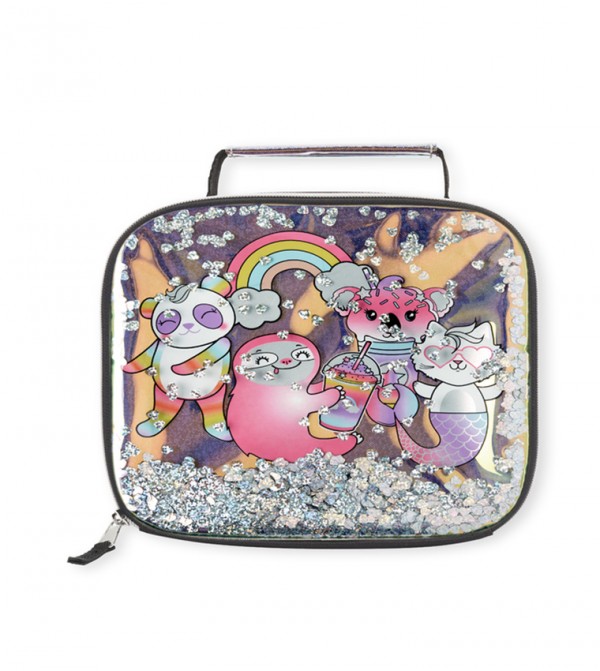 Girls Metallic Flip Sequin Unicorn Lunch Box