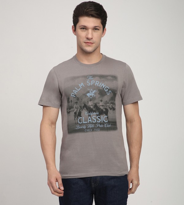 Printed Crew Neck T-Shirt