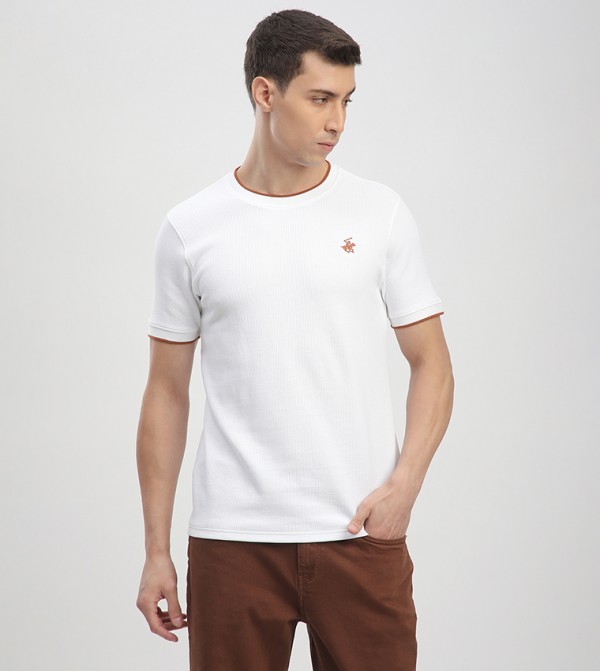 Logo Embroidered Short Sleeves T-Shirt
