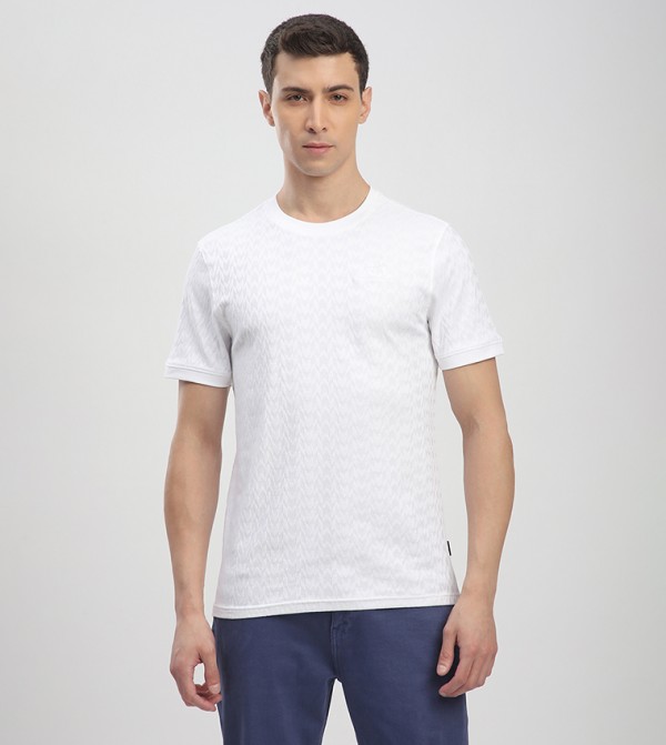 Textured Short Sleeves T-Shirt