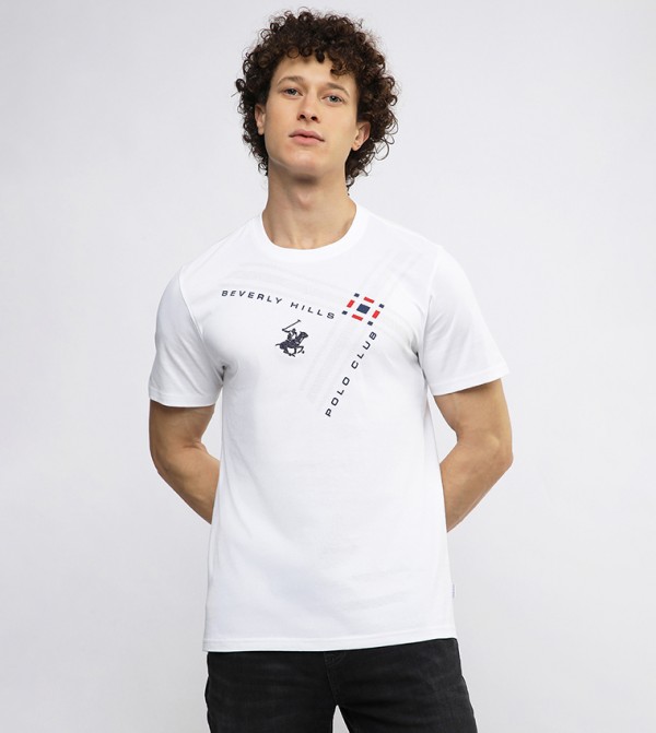 Logo Printed Crew Neck T-Shirt