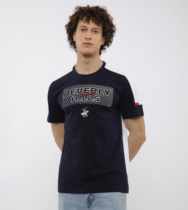 Logo Printed Crew Neck T-Shirt