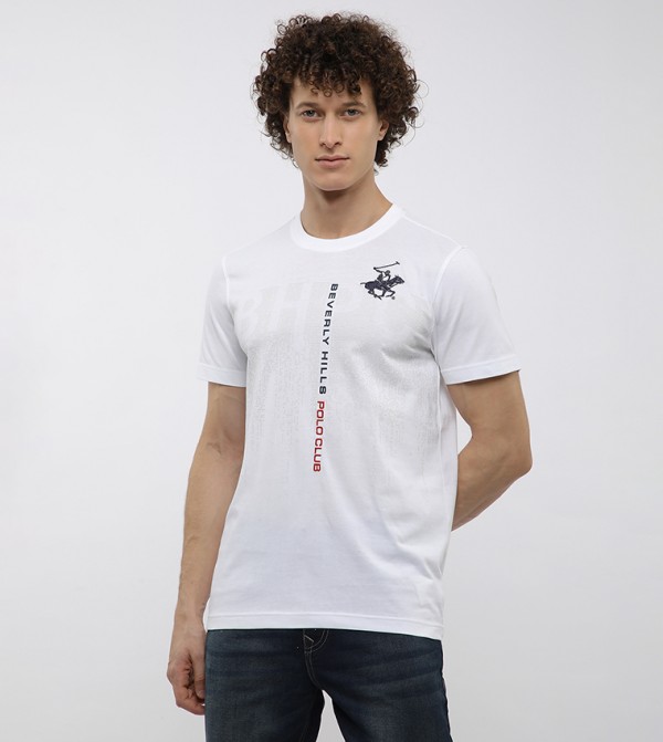 Logo Printed Crew Neck T-Shirt