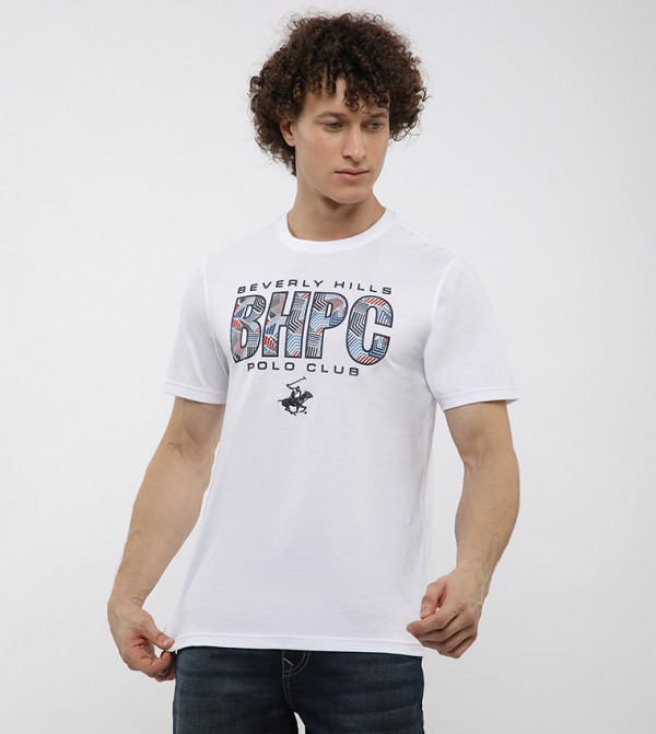 Logo Printed Crew Neck T-Shirt