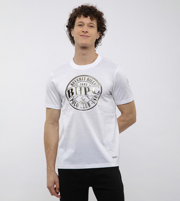 Logo Printed Crew Neck T-Shirt