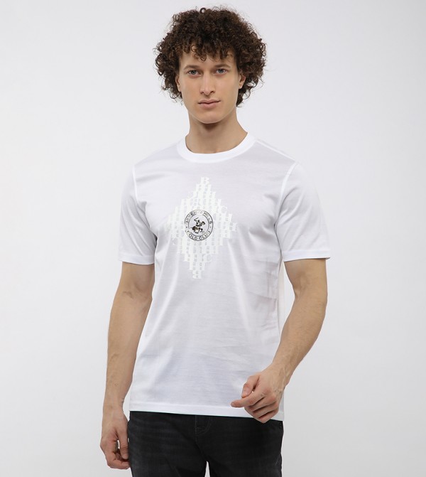 Logo Printed Crew Neck T-Shirt