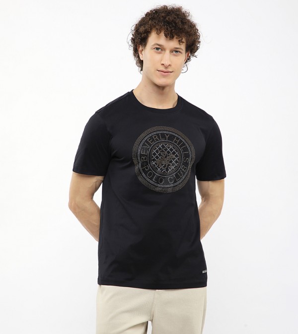 Logo Printed Crew Neck T-Shirt