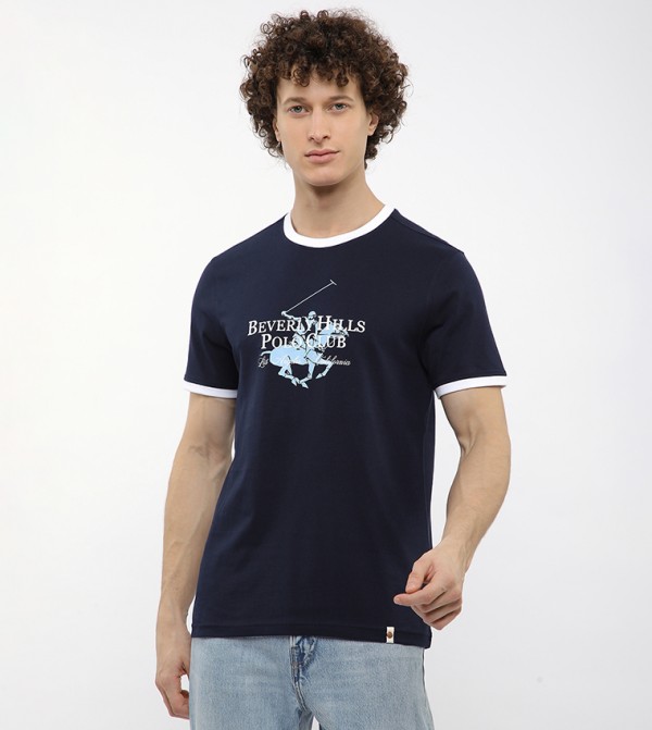 Logo Printed Crew Neck T-Shirt