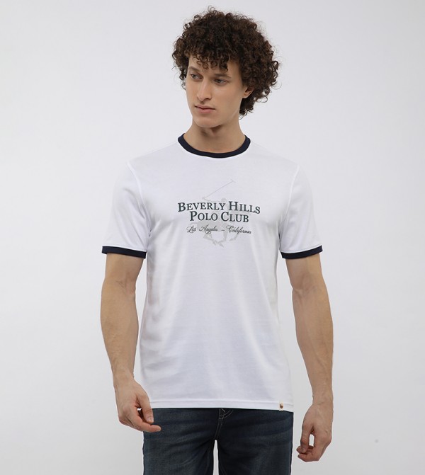 Logo Printed Crew Neck T-Shirt