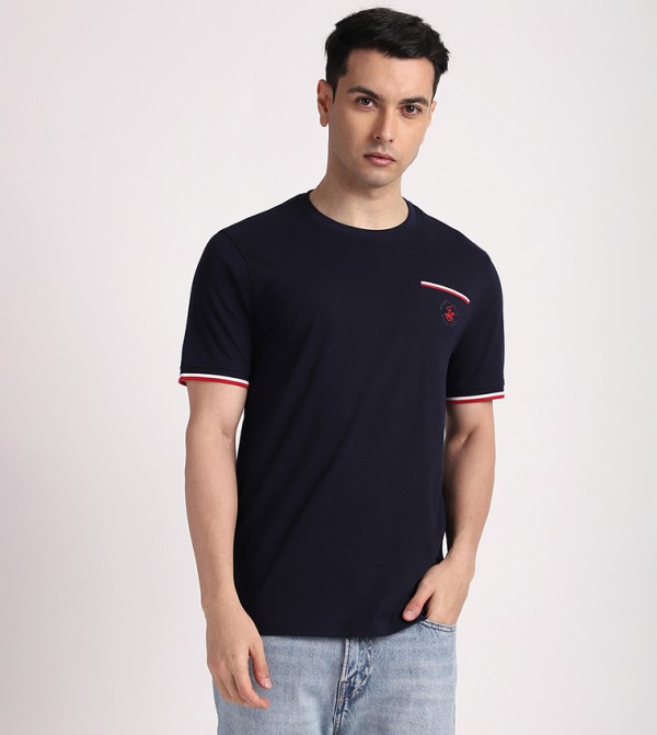 تيشيرت برقبة مستديرة 