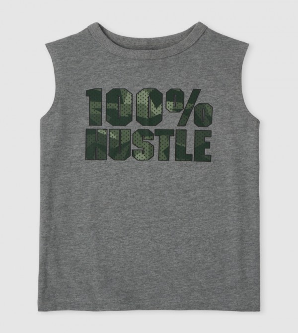 Boys Graphic Muscle Tank Top-H/T Hound
