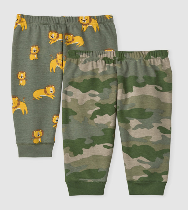 Pack of 2 Safari Printed Pants