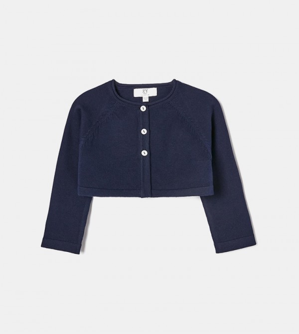 Girls navy bolero clearance cardigan