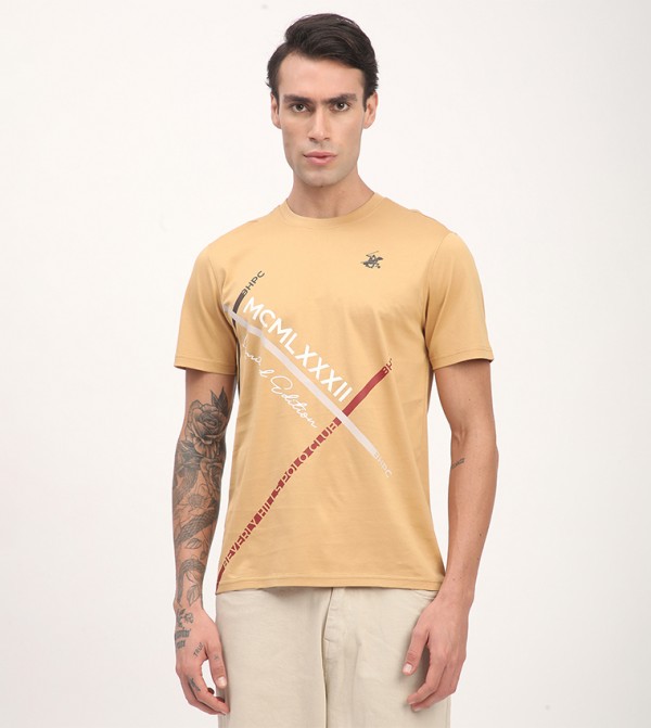 Printed Short Sleeves Casual T-Shirt