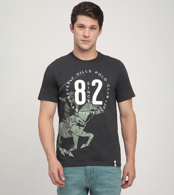 Logo Printed Crew Neck T-Shirt
