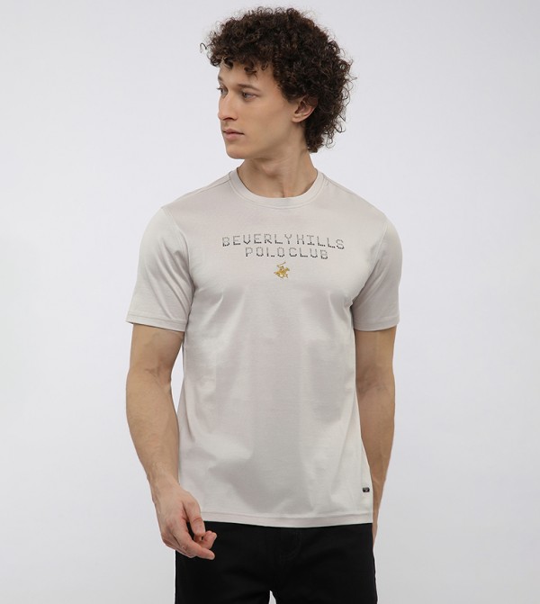 Logo Printed Crew Neck T-Shirt
