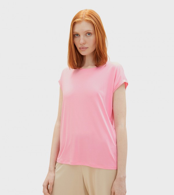 Solid Crew Neck T-Shirt