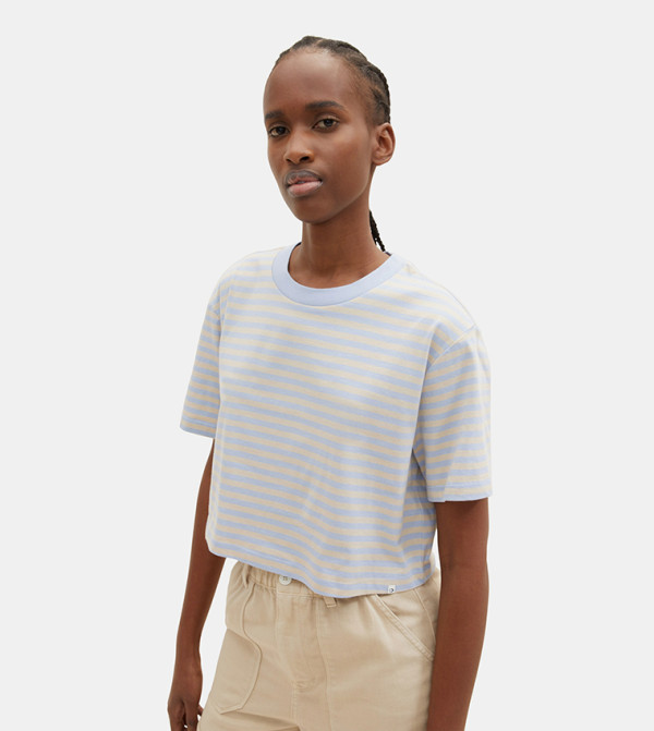 Striped Short Sleeves Oversized T-Shirt