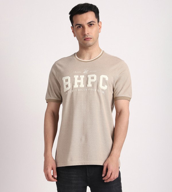 Logo Towelling Crew Neck T-Shirt