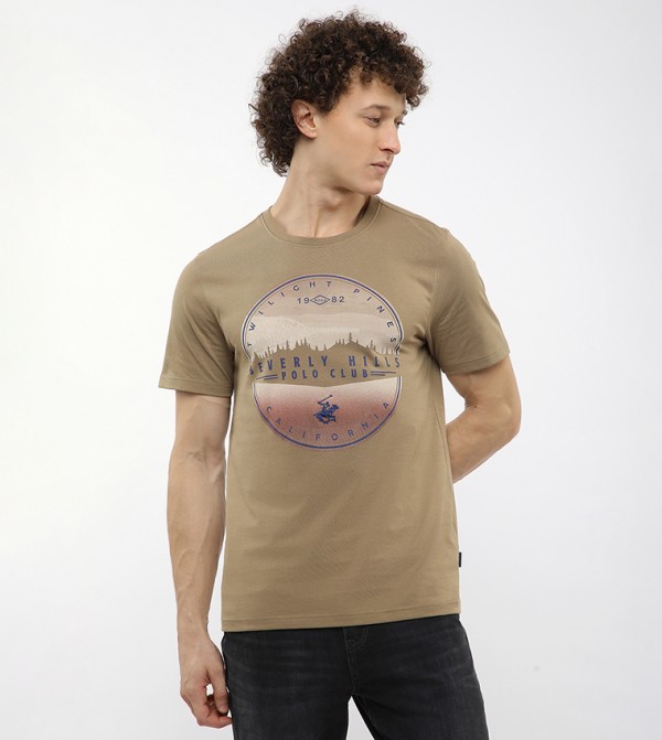 Graphic Printed Crew Neck T-Shirt