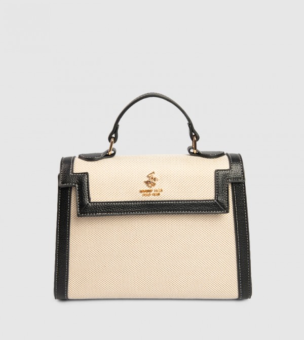 Logo Detail Top Handle Bag