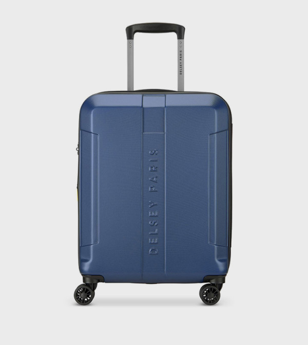 DEPART HARD Hardcase Expandable 4 Double Wheel Cabin Luggage Trolley Bag, 61cm