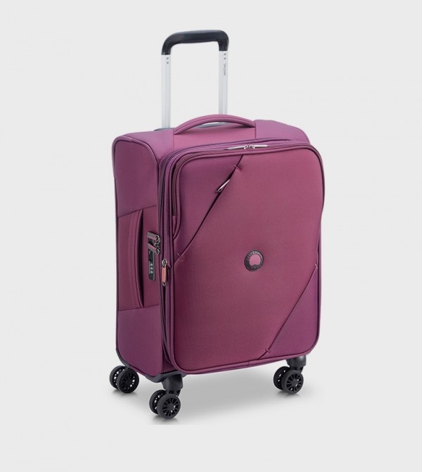 MARINGA Softcase Expandable 4 Double Wheel Cabin Luggage Trolley Bag, 55cm