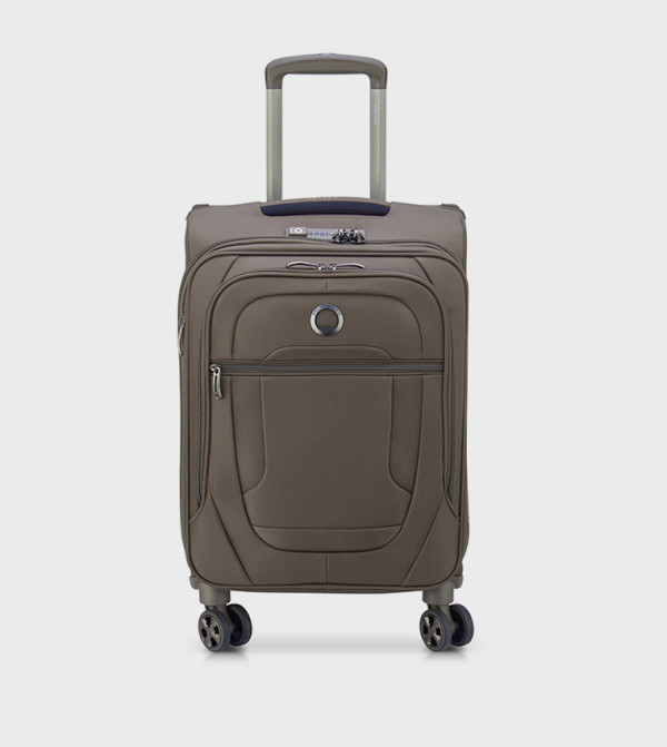 HELIUM Dlx 2.0 Softcase Expandable 4 Double Wheel Cabin Luggage Trolley Bag, 55cm