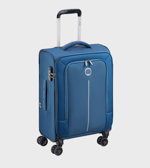 CARACAS Softcase 4 Double Wheel Expandable Cabin Luggage Trolley Bag, 55cm