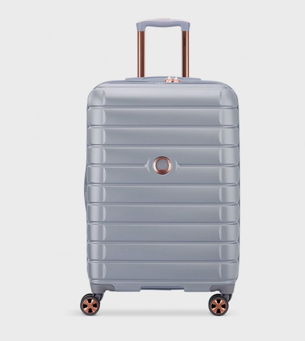 HELIUM Shadow 5.0 Hardcase Expandable 4 Double Wheel Check-In Luggage Trolley Bag, 70cm