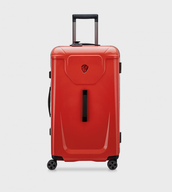 PEUGEOT VOYAGES Hardcase 4 Double Wheel Check-In Luggage Trunk Trolley Bag, 73cm