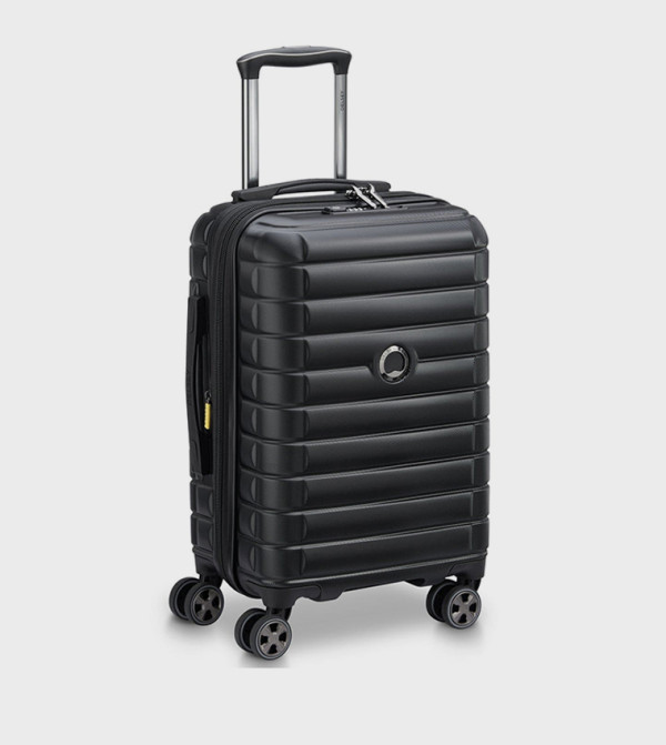 HELIUM Shadow 5.0 Hardcase Expandable 4 Double Wheel Cabin Luggage Trolley Bag, 55cm