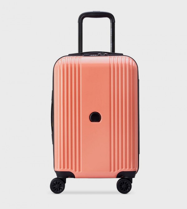 OPHELIE Hardcase Expandable 4 Double Wheel Cabin Luggage Trolley Bag, 55cm