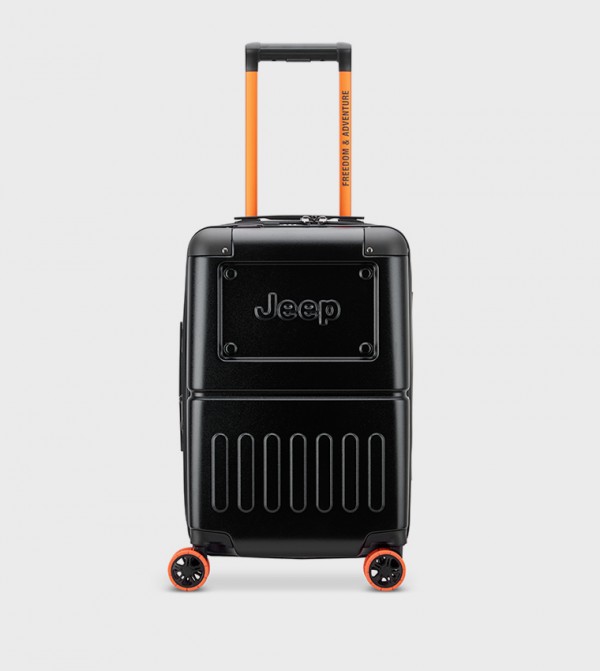JH002B Hardcase 4 Double Wheel Expandable Cabin Luggage Trolley Bag, 55cm