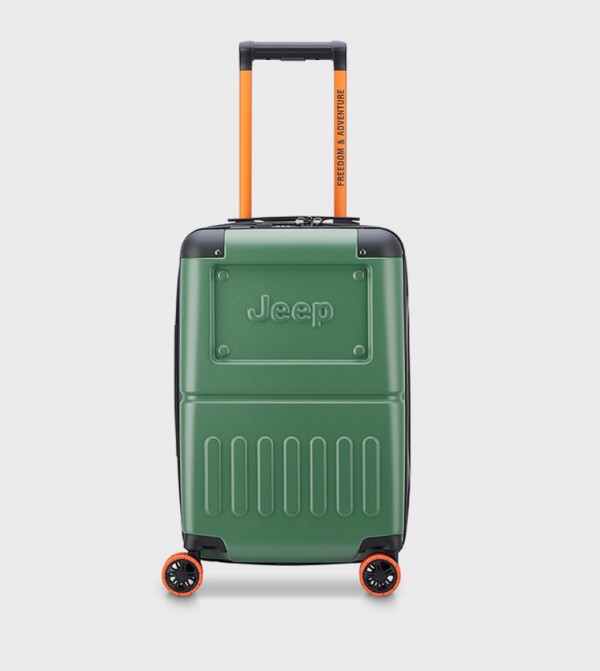 JH002B Hardcase 4 Double Wheel Expandable Cabin Luggage Trolley Bag, 55cm