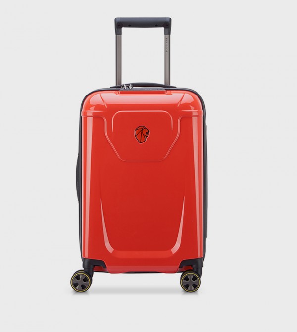PEUGEOT VOYAGES Zip Hardcase 4 Double Wheel Expandable Cabin Luggage Trolley Bag, 55cm