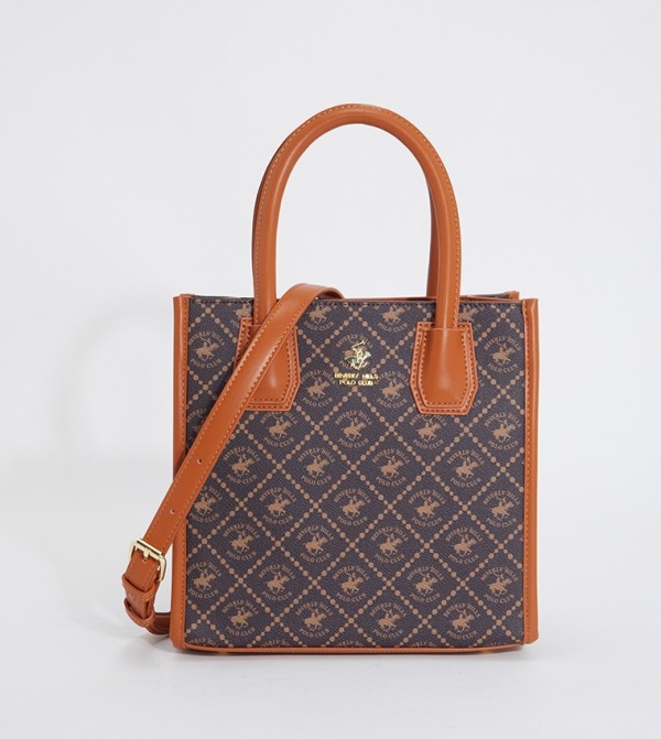 Logo Patterned Tote Bag