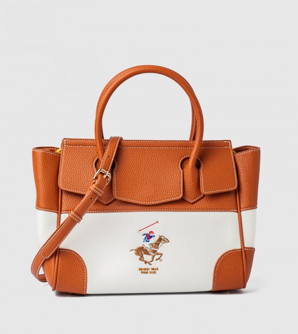 Color Block Satchel Bag