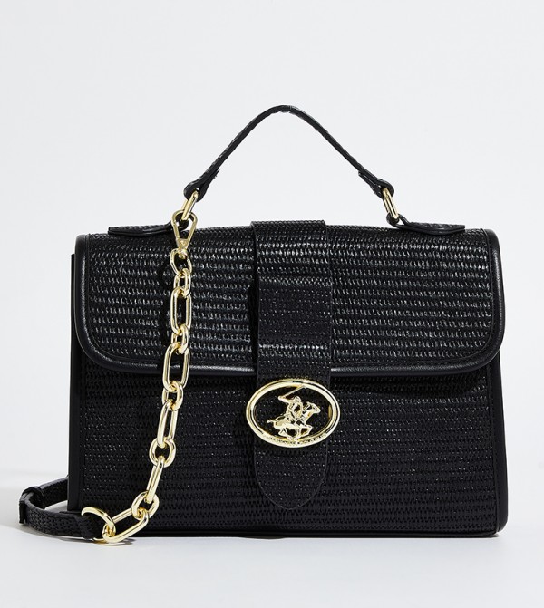 Straw Top Handle Bag