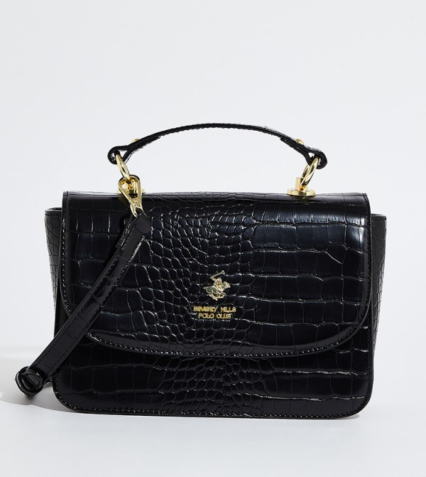 Textured Satchel Bag