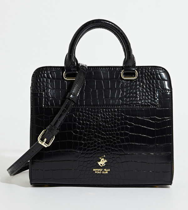 Buy Nine West BROOKLYN Textured Satchel Bag In Black | 6thStreet UAE